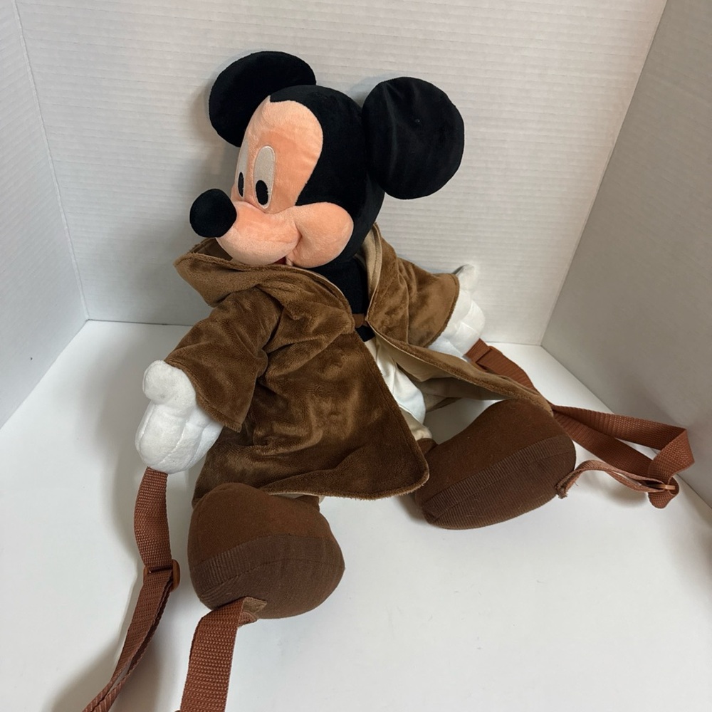Disney Parks Jedi Training Academy Mickey Mouse 18” Plush Backpack